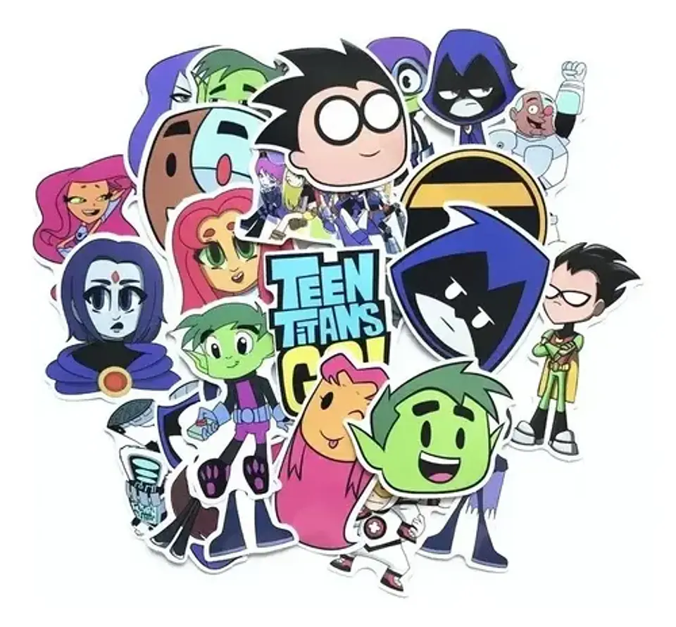 Teen Titans Go! - Set 50 Stickers / Calcomanías / Pegatinas 5