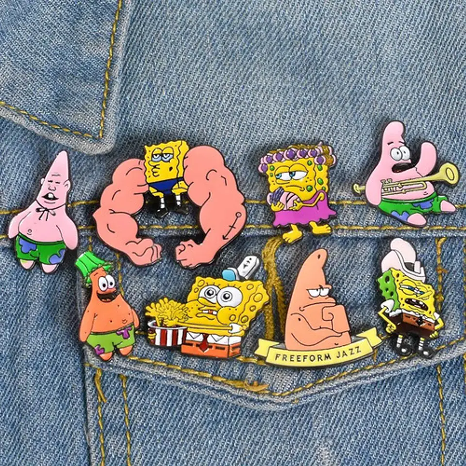 Pins De Bob Esponja / Bob Esponja / Pines Metálicos  12
