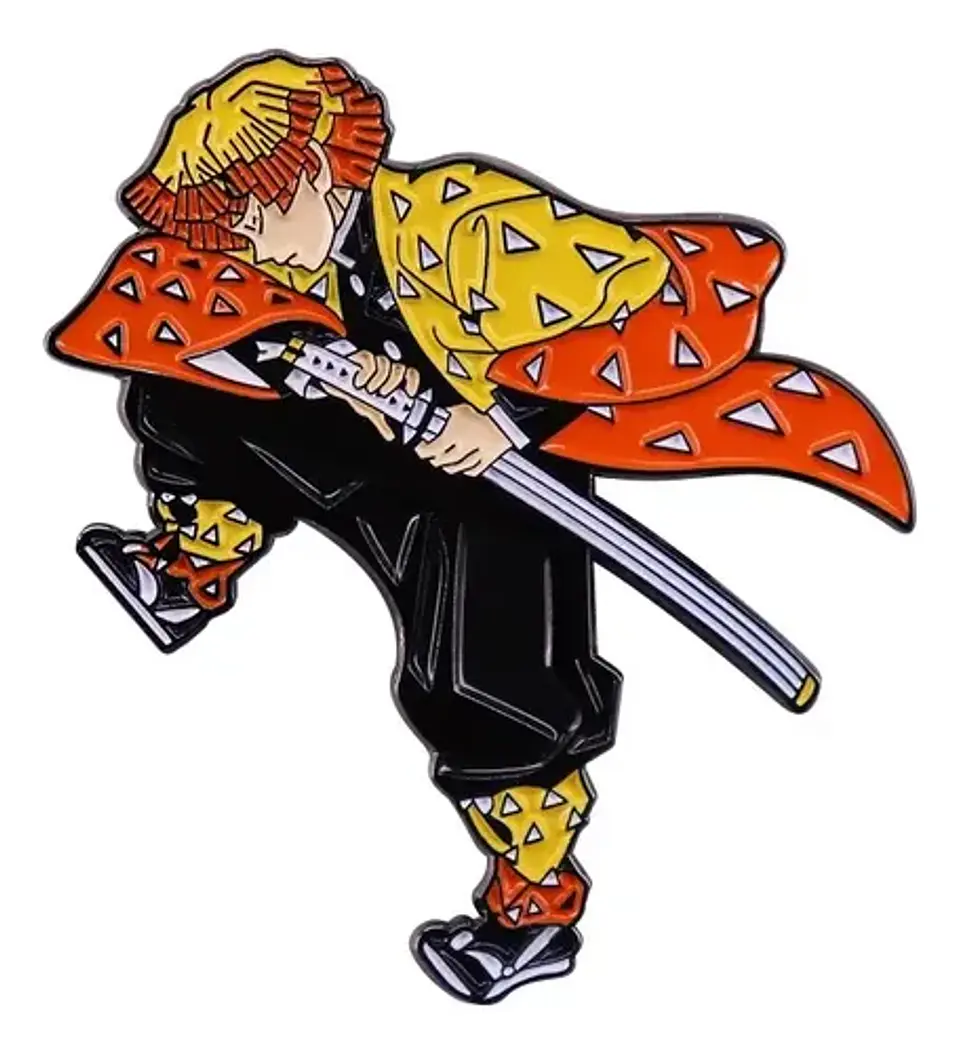Pins De Zenitsu Agatsuma / Demon Slayer / Pines Metálicos 9