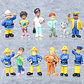 Set 12 Figuritas Sam El Bombero / Figuras De Accion / X12 - Miniatura 2