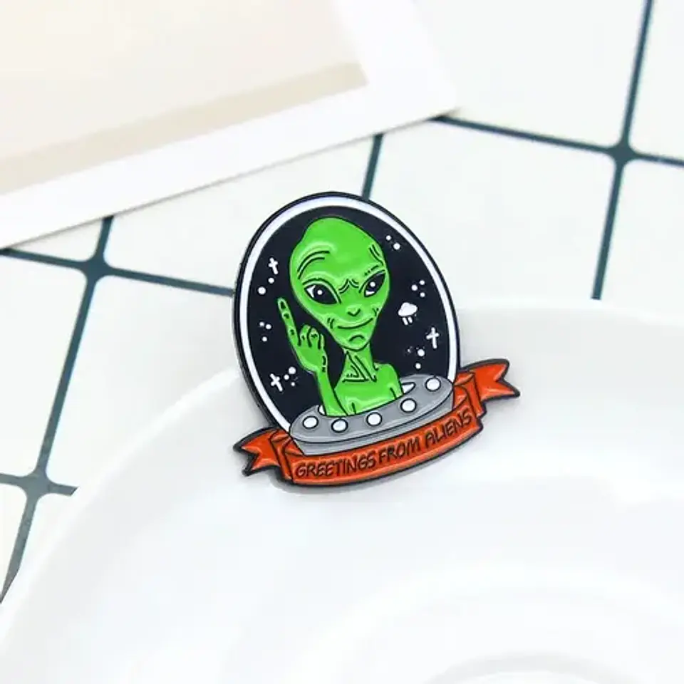 Pins De Aliens / El Marciano / Pines Metálicos (broches) 16