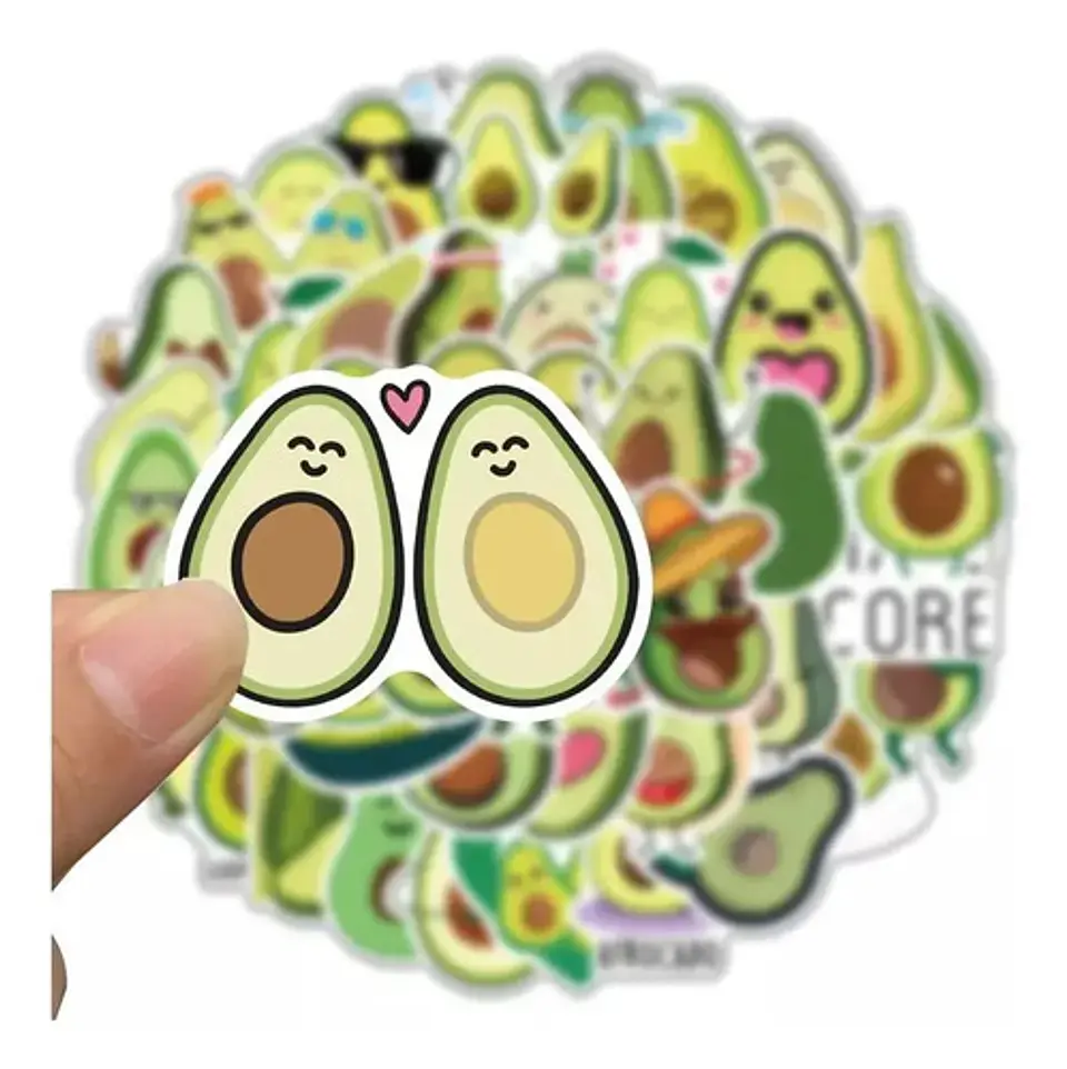 Palta Kawaii - Set 50 Stickers / Calcomanías / Pegatinas 1