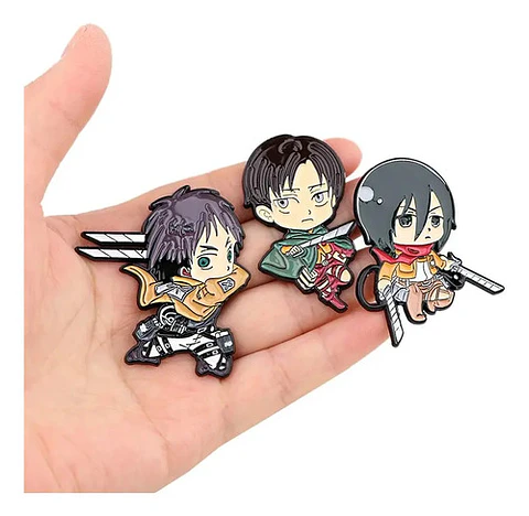 Pins Ataque De Titanes / Attack On Titan / Pines Metálicos