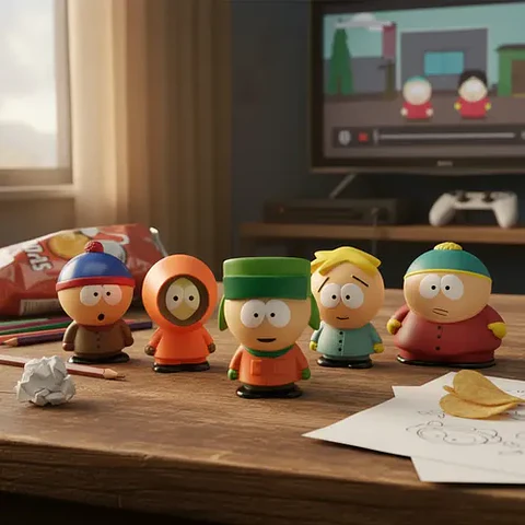 Set De 5 Figuritas South Park / Figuras De Accion / X5