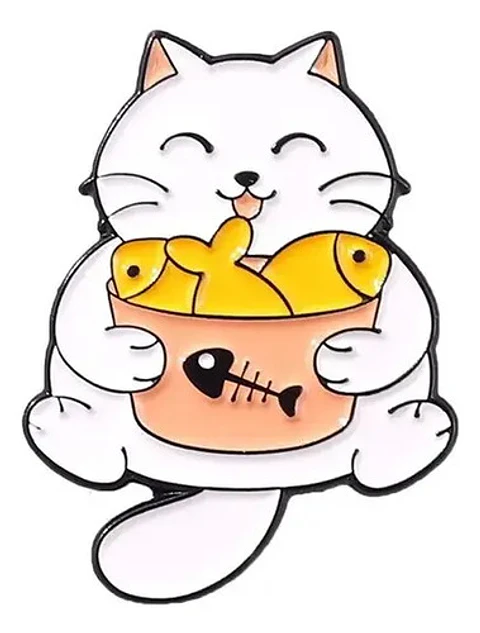 Pins De Gato Gatitos / Michis Kawaii / Pines Metálicos