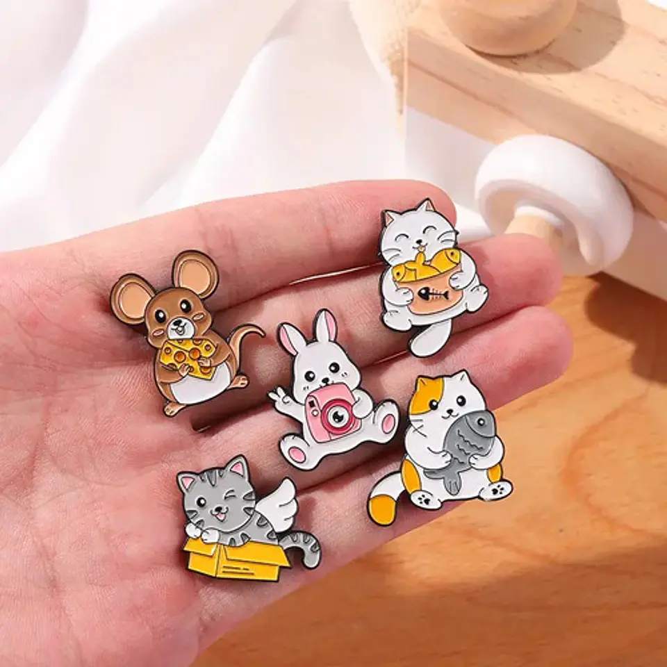 Pins De Gato Gatitos / Michis Kawaii / Pines Metálicos 7