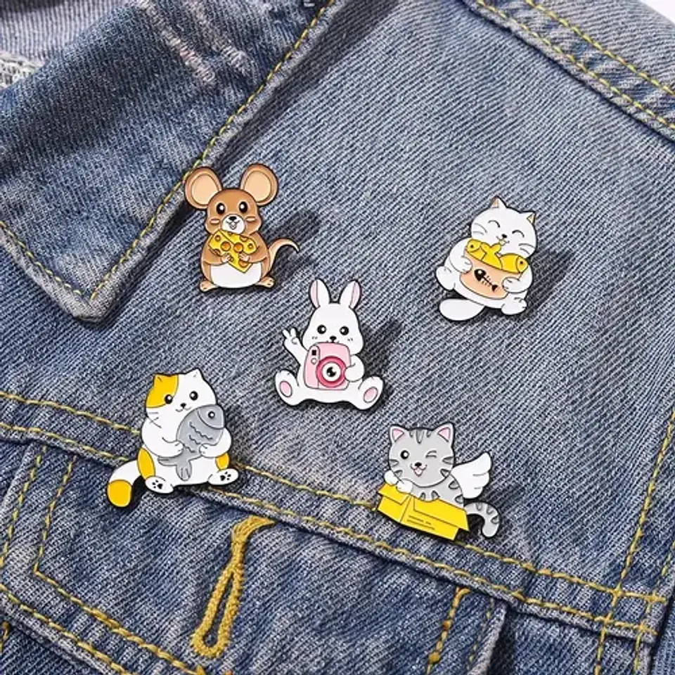 Pins De Gato Gatitos / Michis Kawaii / Pines Metálicos 10
