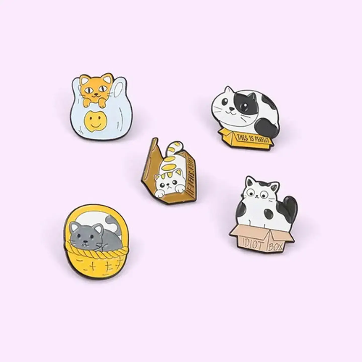 Pins De Gato Gatitos / Michis Kawaii / Pines Metálicos 19