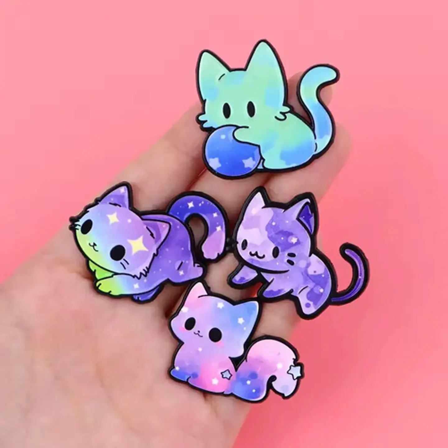 Pins De Gato Gatitos / Michis Kawaii / Pines Metálicos 34
