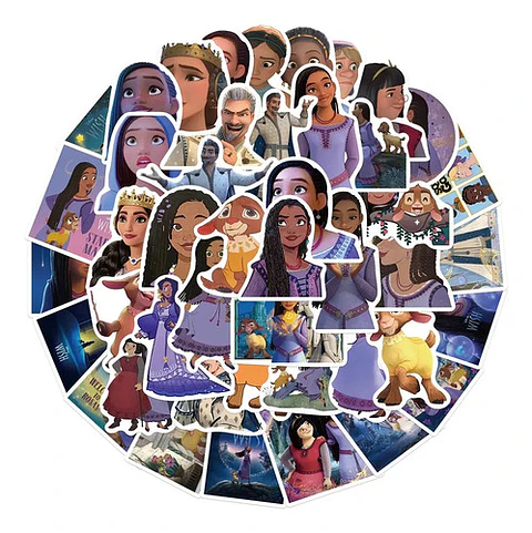 Wish - Set De 50 Stickers / Calcomanías