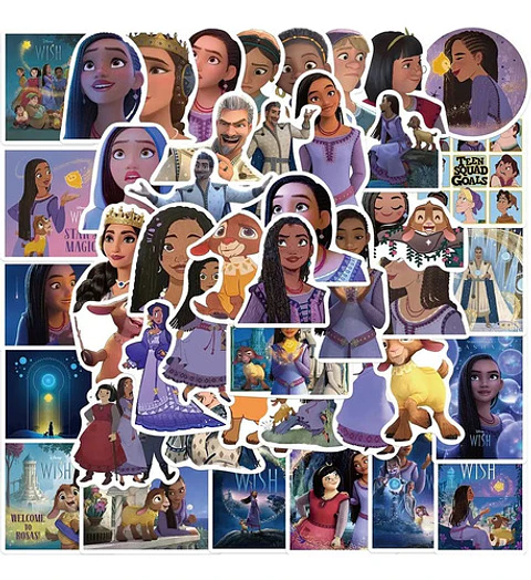 Wish - Set De 50 Stickers / Calcomanías