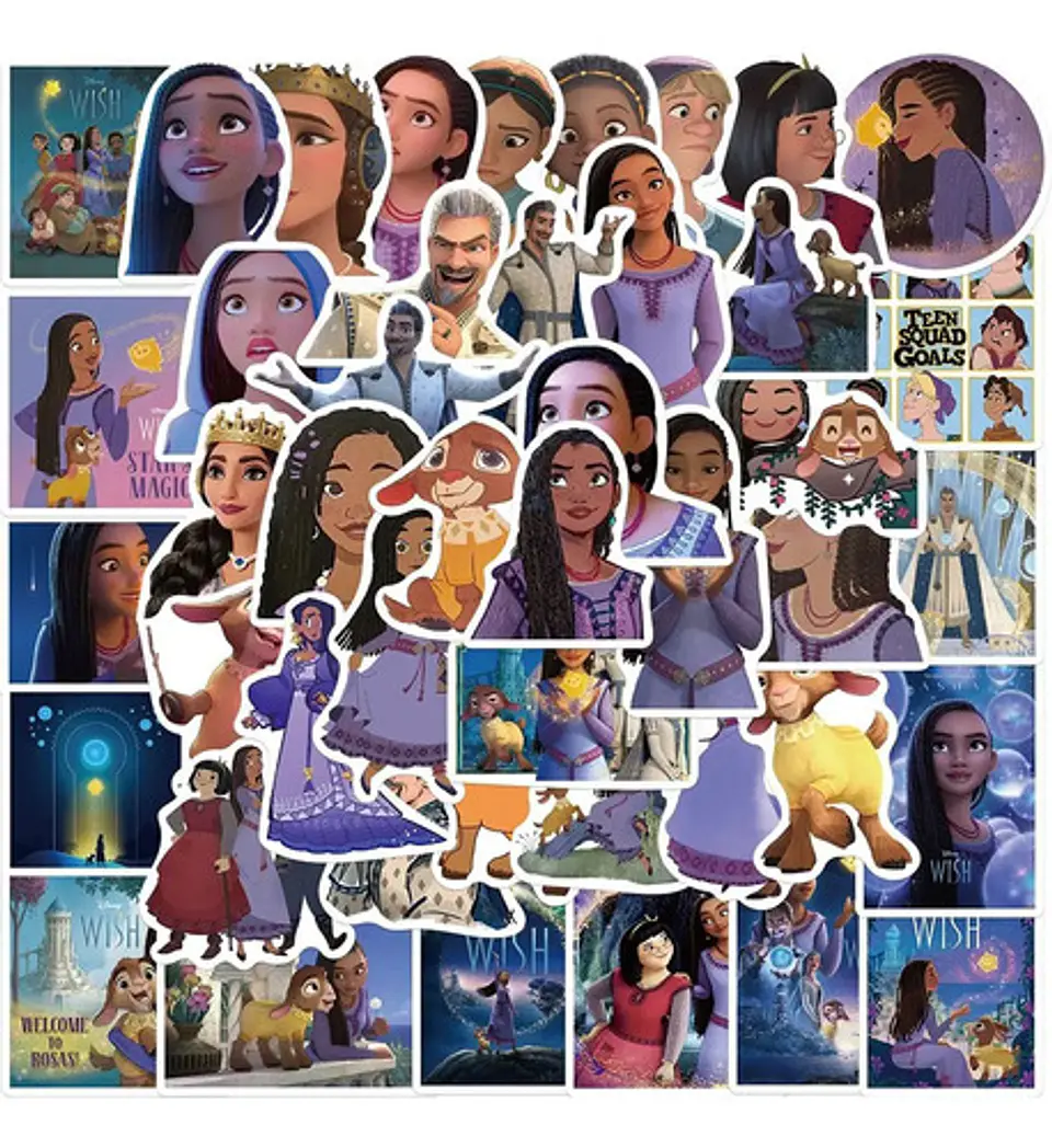 Wish - Set De 50 Stickers / Calcomanías 2