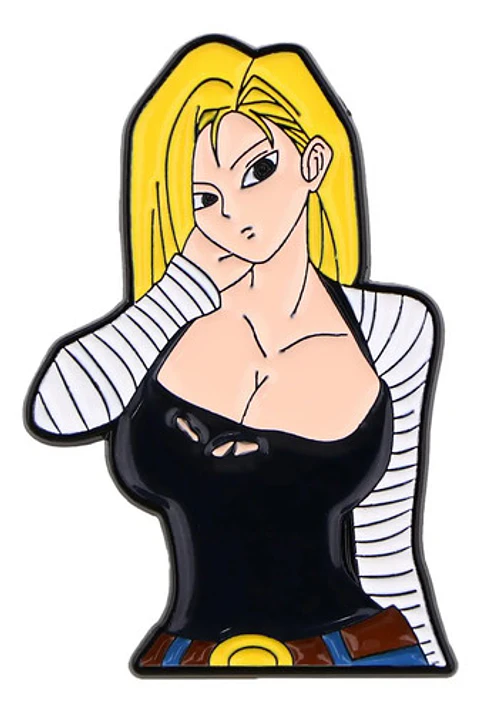 Pins De Androide N° 18 / Dragon Ball / Pines Metálicos
