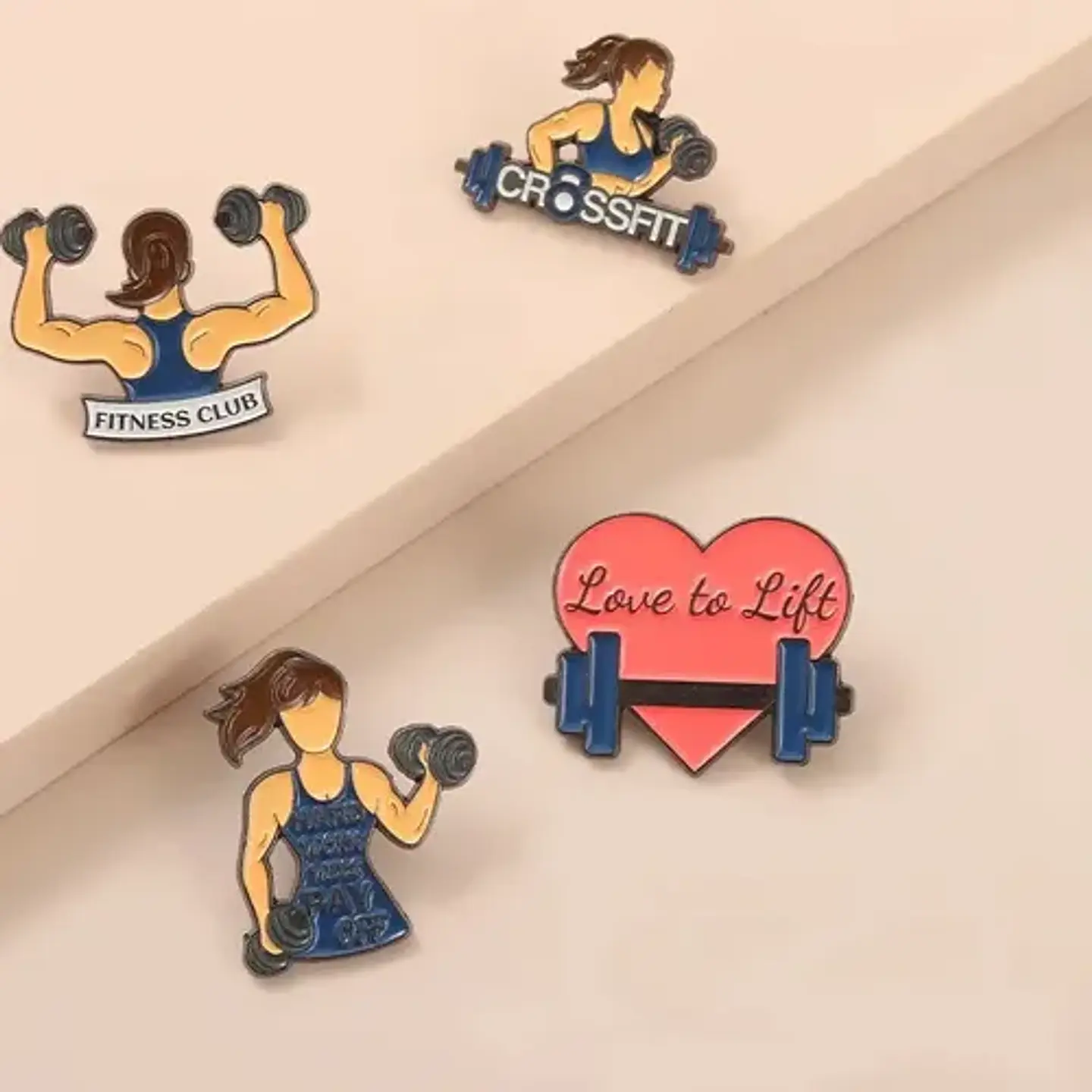 Pins De I Love Gym / Gym Rat / Pines Metalicos (broches) 2