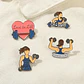 Pins De I Love Gym / Gym Rat / Pines Metalicos (broches) - Miniatura 4