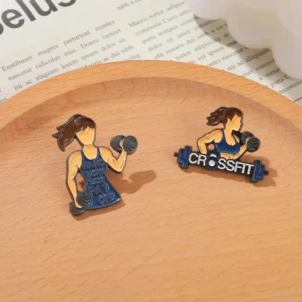 Pins De I Love Gym / Gym Rat / Pines Metalicos (broches) 7