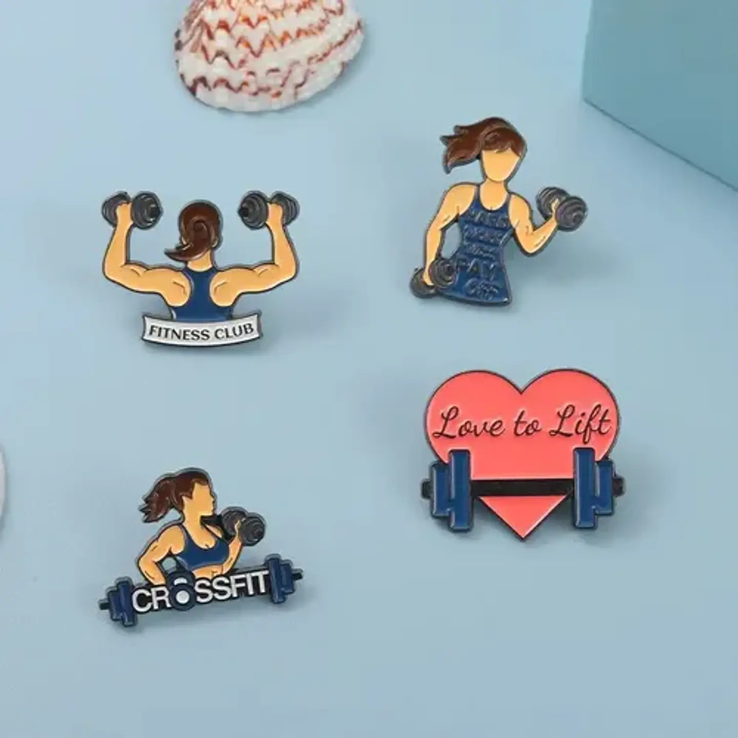 Pins De I Love Gym / Gym Rat / Pines Metalicos (broches) 35