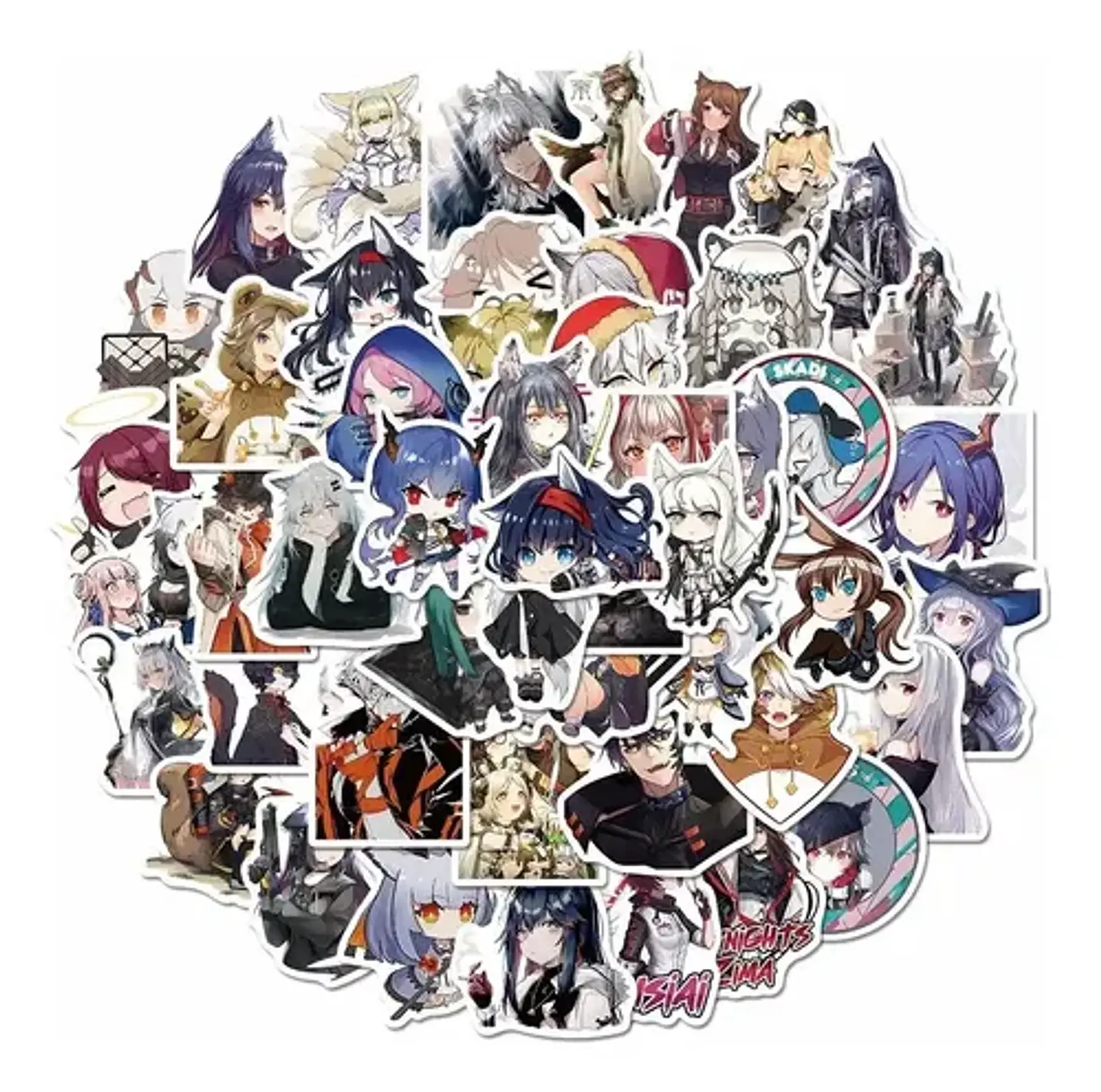 Arknights - Set De 50 Stickers / Calcomanías 1