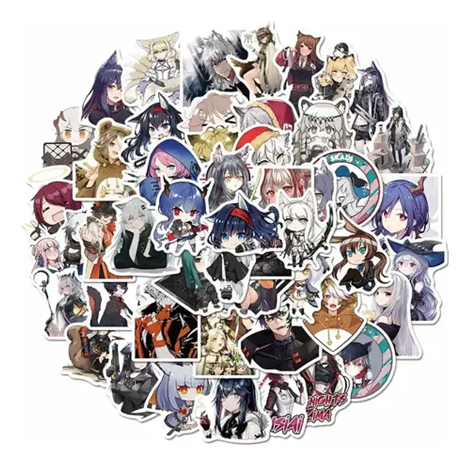 Arknights - Set De 50 Stickers / Calcomanías 1