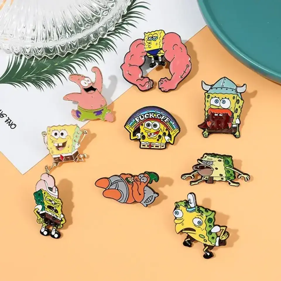 Pins De Bob Esponja / Bob Esponja / Pines Metálicos 8