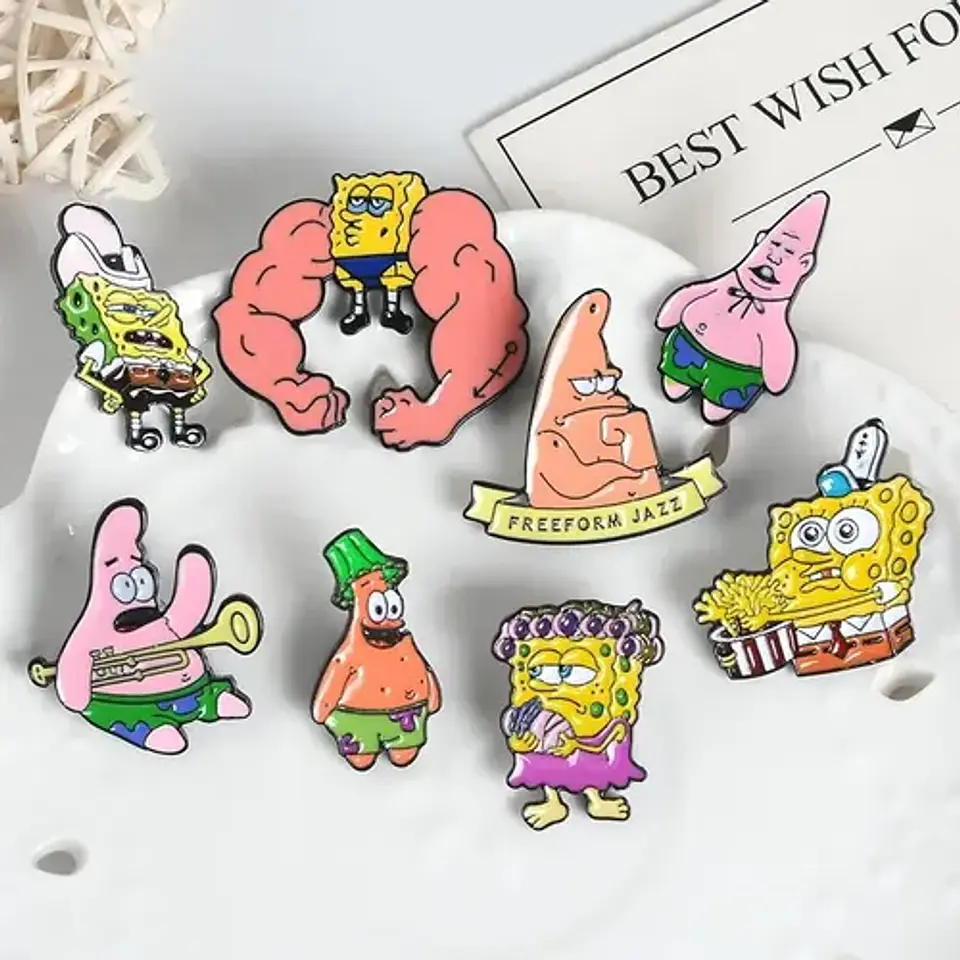 Pins De Bob Esponja / Bob Esponja / Pines Metálicos 12