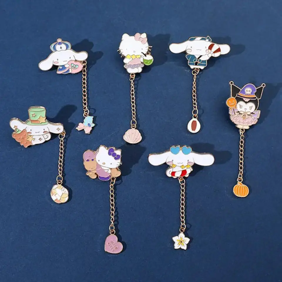 Pins De Cinnamoroll / Hello Kitty / Pines Metálicos 16