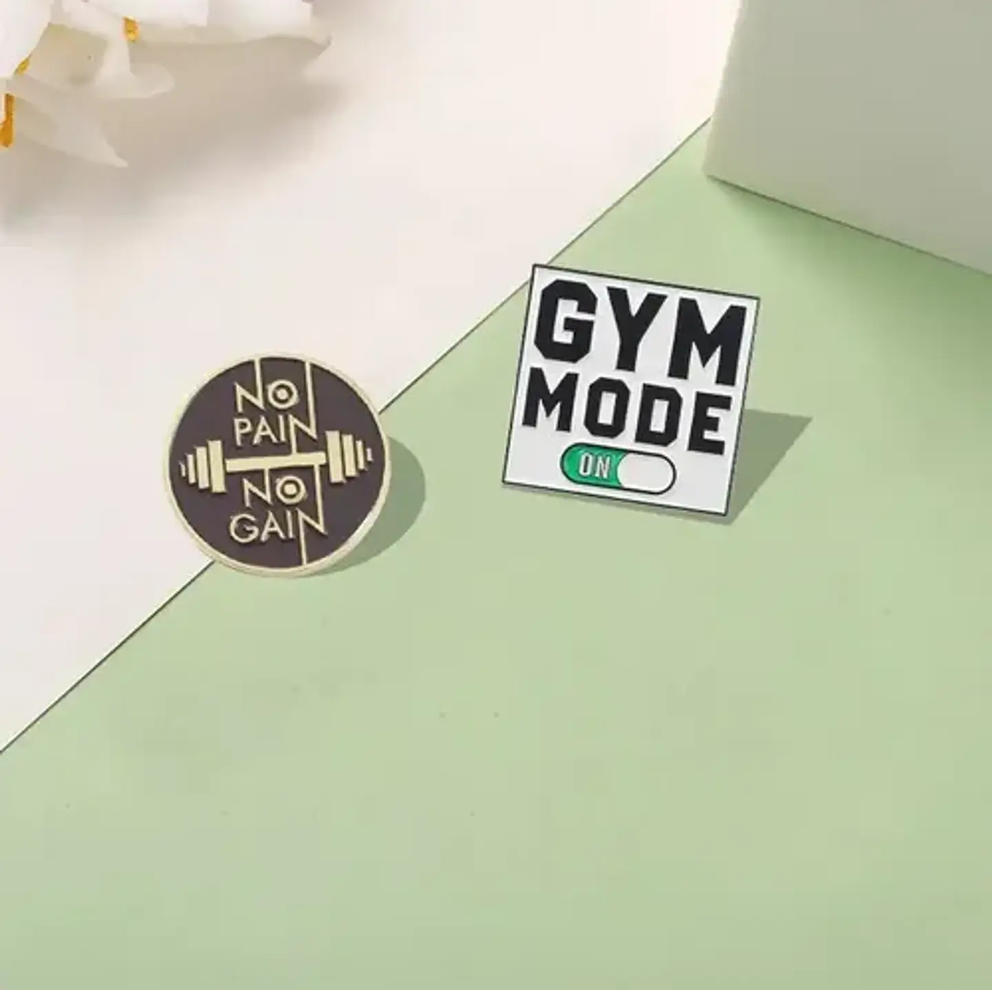 Pins De Gym Rat /  I Love Gym / Pines Metalicos (broches) 3