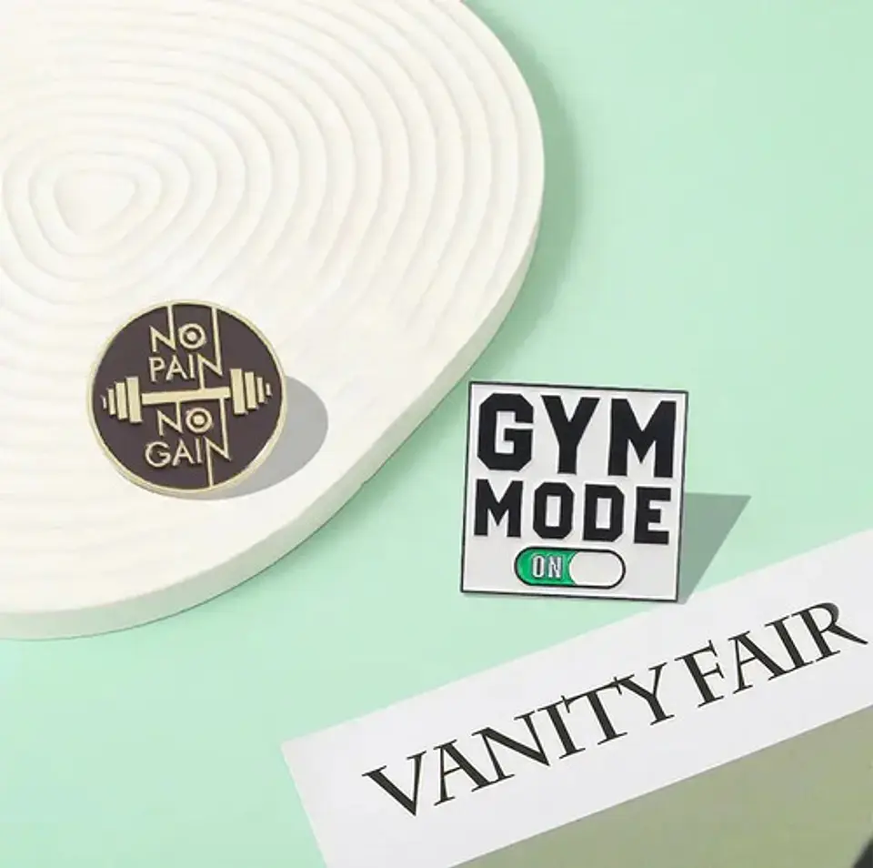 Pins De Gym Rat /  I Love Gym / Pines Metalicos (broches) 6