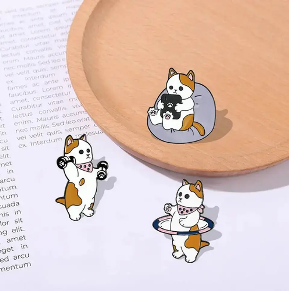 Pins De Michis Gatos / Gatitos Gatos / Pines Metálicos 7
