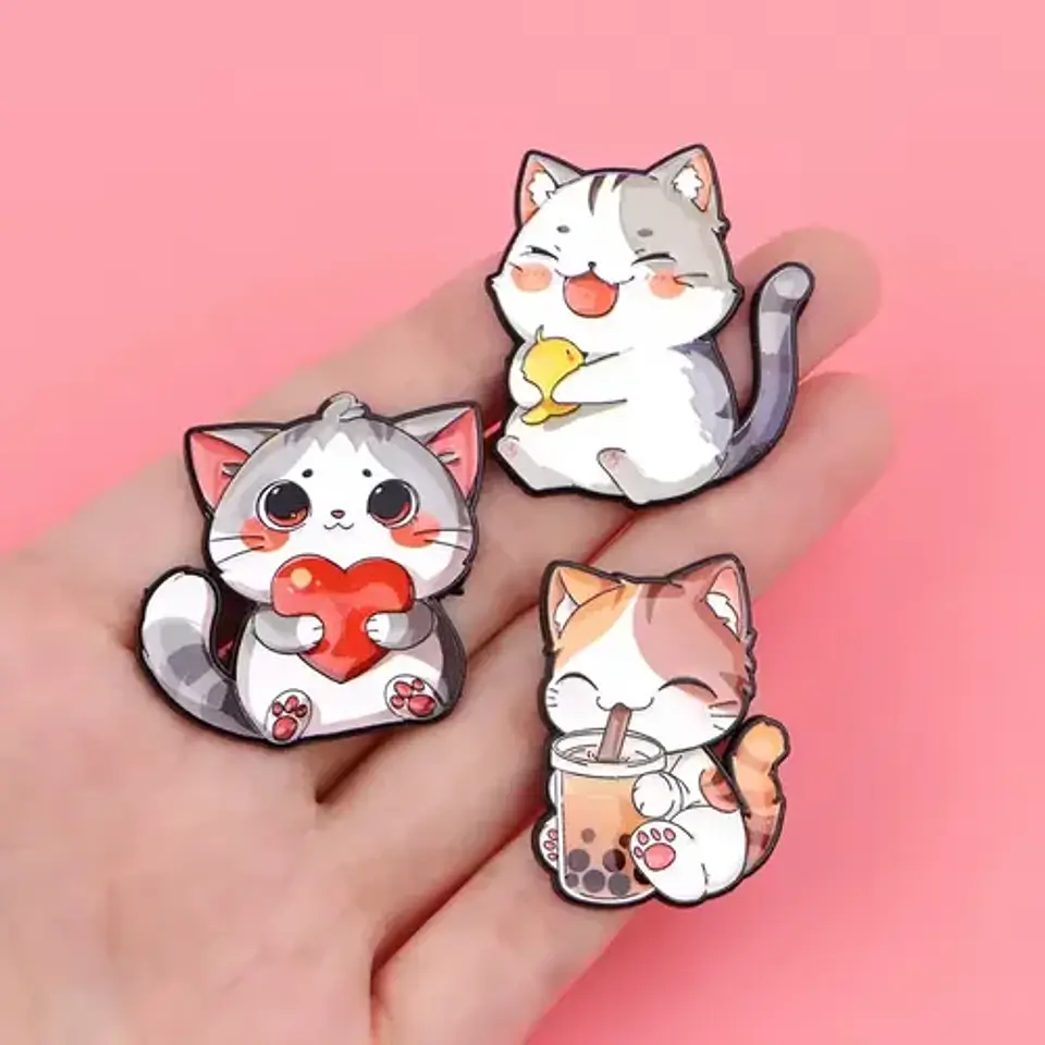 Pins De Michis Gatos / Gatitos Gatos / Pines Metálicos 25
