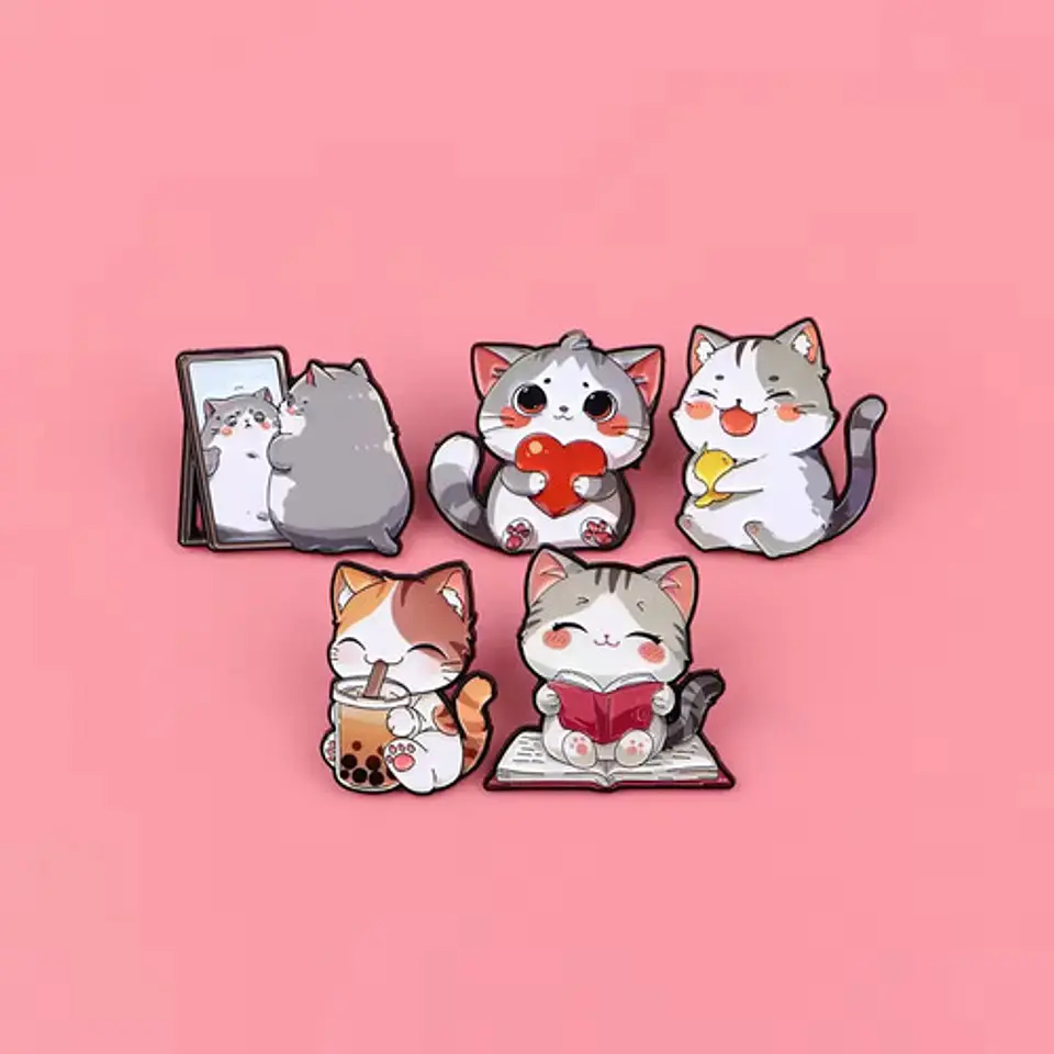 Pins De Michis Gatos / Gatitos Gatos / Pines Metálicos 27