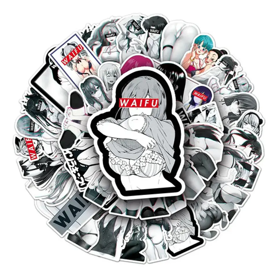 Waifu - Set De 50 Stickers / Calcomanías 1
