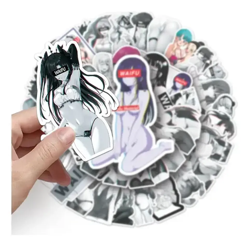 Waifu - Set De 50 Stickers / Calcomanías 2