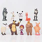 Set De 10 Figuritas Masha Y El Oso / Figuras De Accion / X10 - Miniatura 2