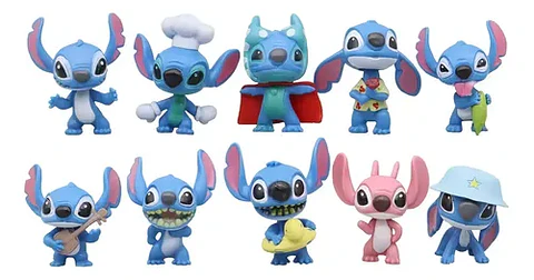 Miniaturas Action Collection Lilo y Stitch Kit 10 Piezas Plástico 6 Años