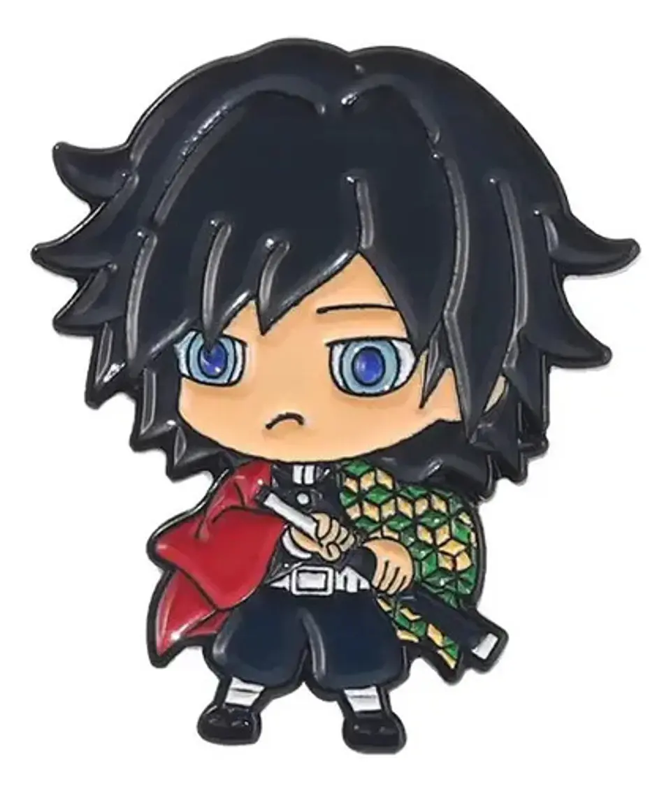 Pins De Giyu Tomioka / Demon Slayer / Pines Metálicos 1