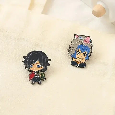 Pins De Giyu Tomioka / Demon Slayer / Pines Metálicos