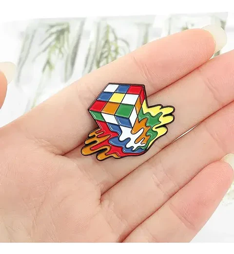 Pins De Cubo De Rubik / Rubik / Pines Metálicos (broches)