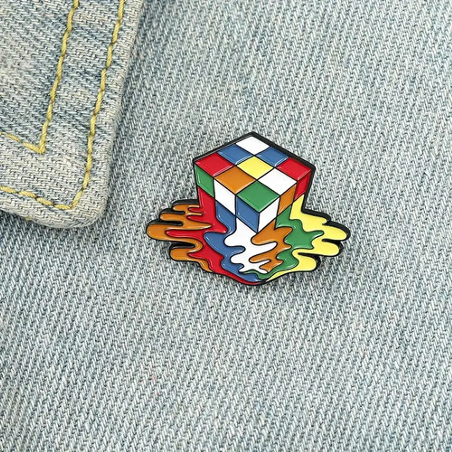 Pins De Cubo De Rubik / Rubik / Pines Metálicos (broches) 3