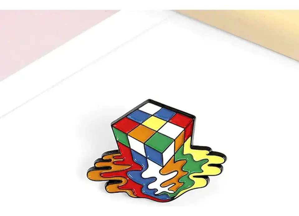 Pins De Cubo De Rubik / Rubik / Pines Metálicos (broches) 4