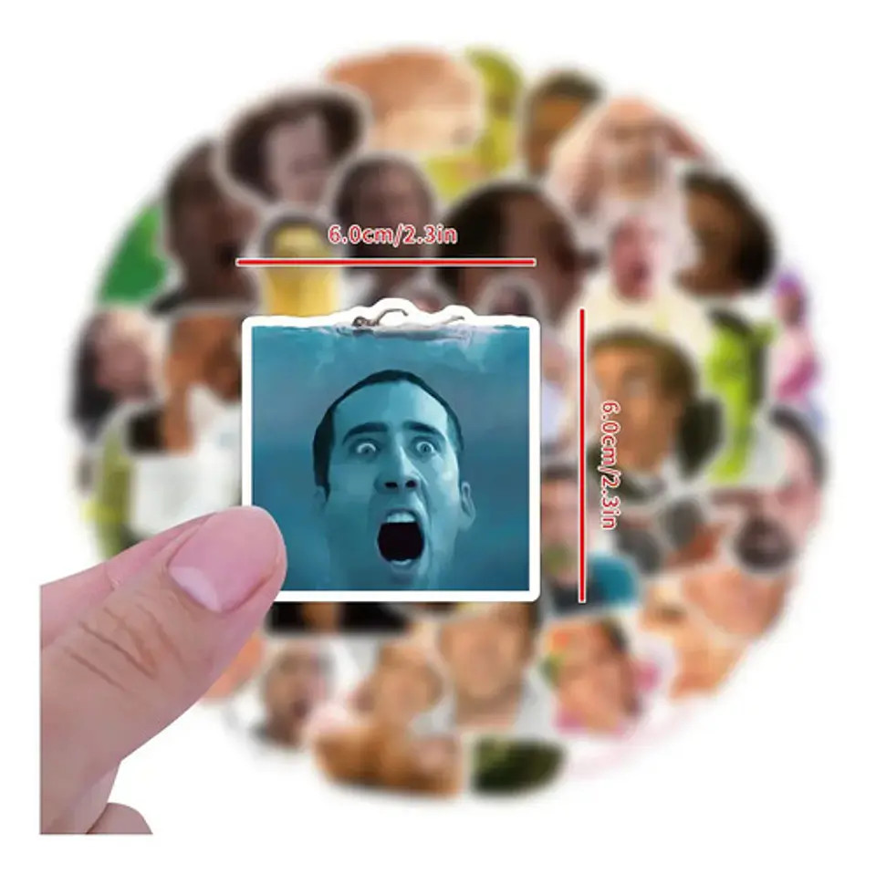 Nicolas Cage - Set De 50 Stickers / Calcomanías 2