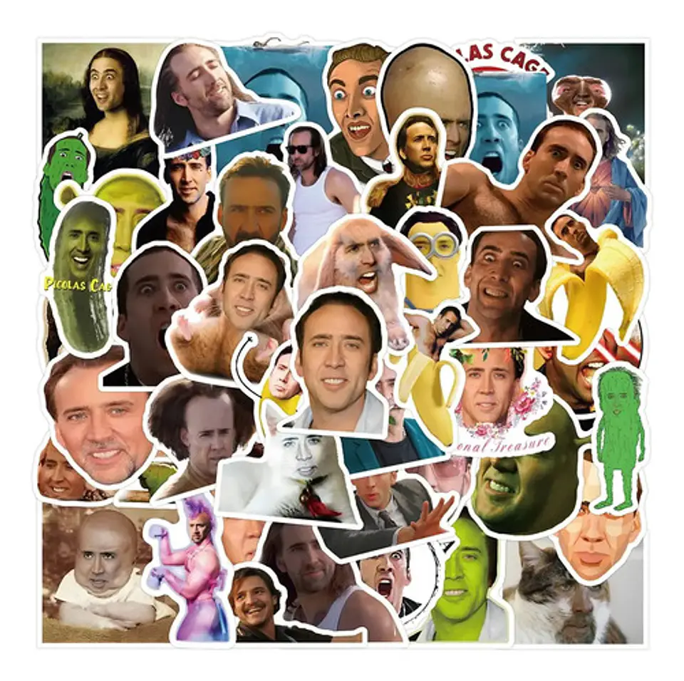 Nicolas Cage - Set De 50 Stickers / Calcomanías 4