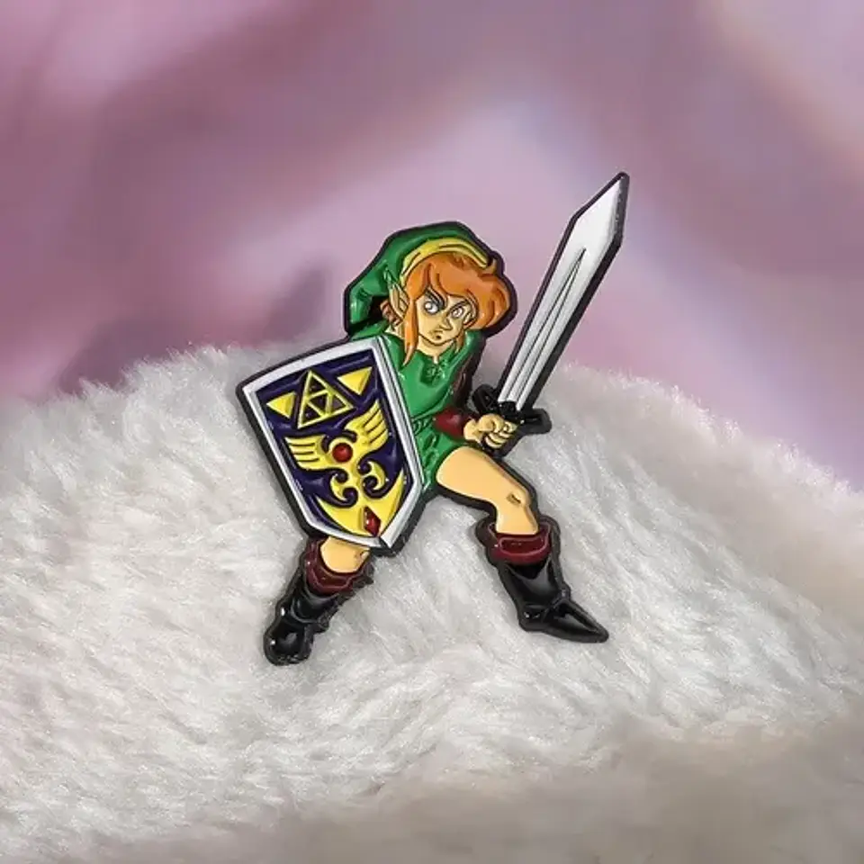 Pins De Link: Zelda / Zelda - Link / Pines Metálicos  2