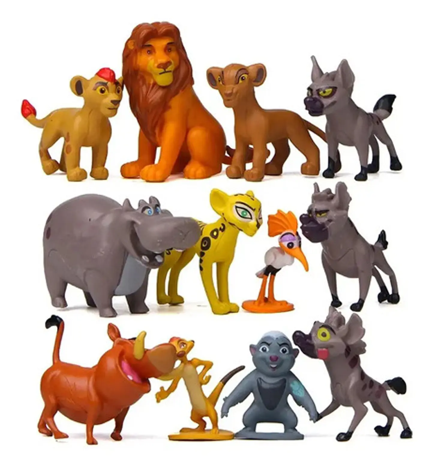 Set 12 Figuritas El Rey Leon / Figuras De Accion / X12 2
