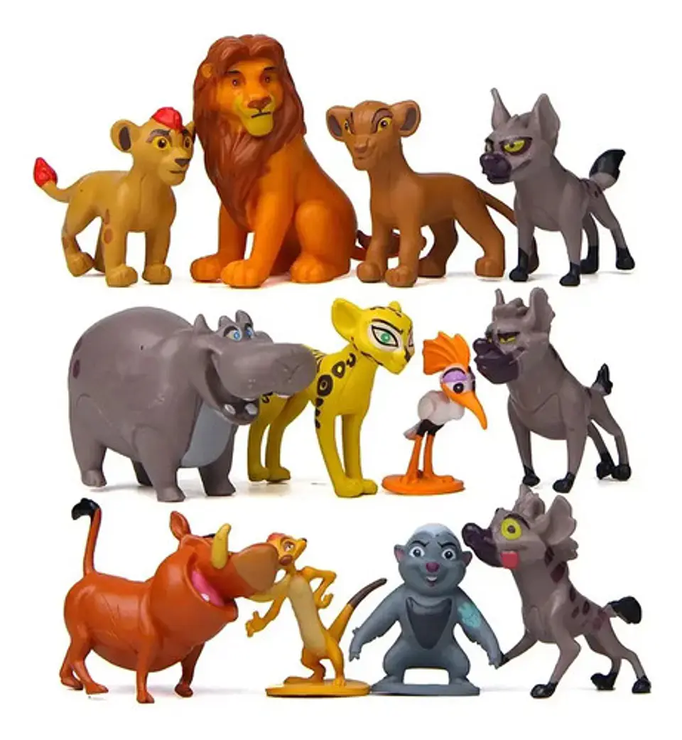 Set 12 Figuritas El Rey Leon / Figuras De Accion / X12 2