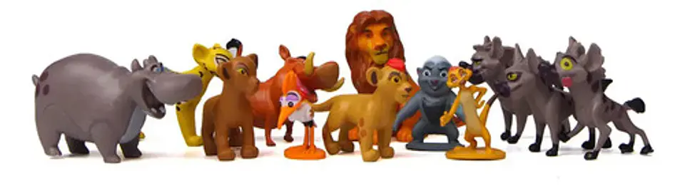 Set 12 Figuritas El Rey Leon / Figuras De Accion / X12 4