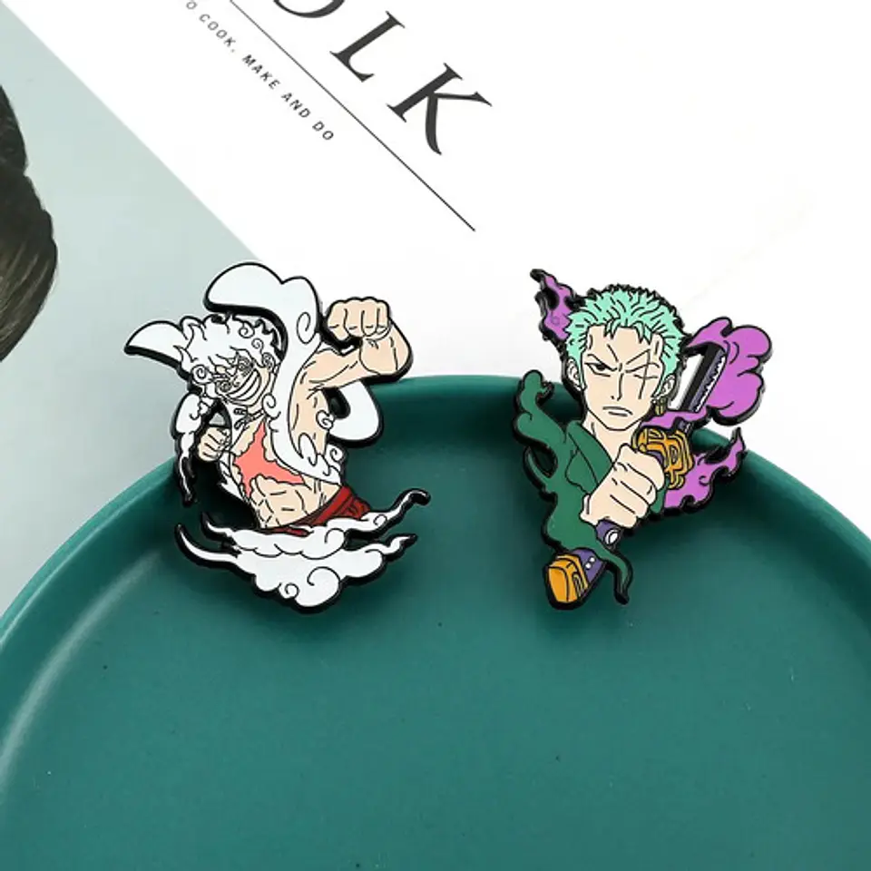 Pins De Roronoa Zoro / One Piece / Pines Metálicos 3