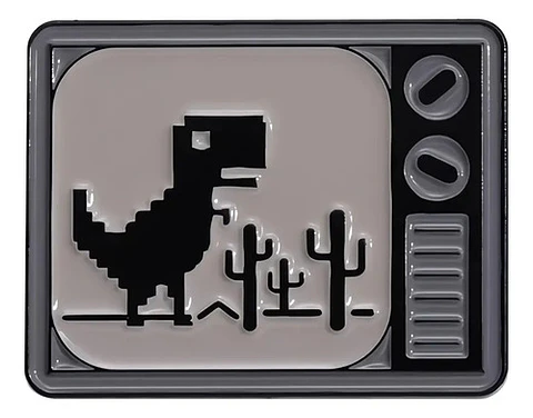 Pins De Dinosaur Game / T-rex Game / Pines Metálicos