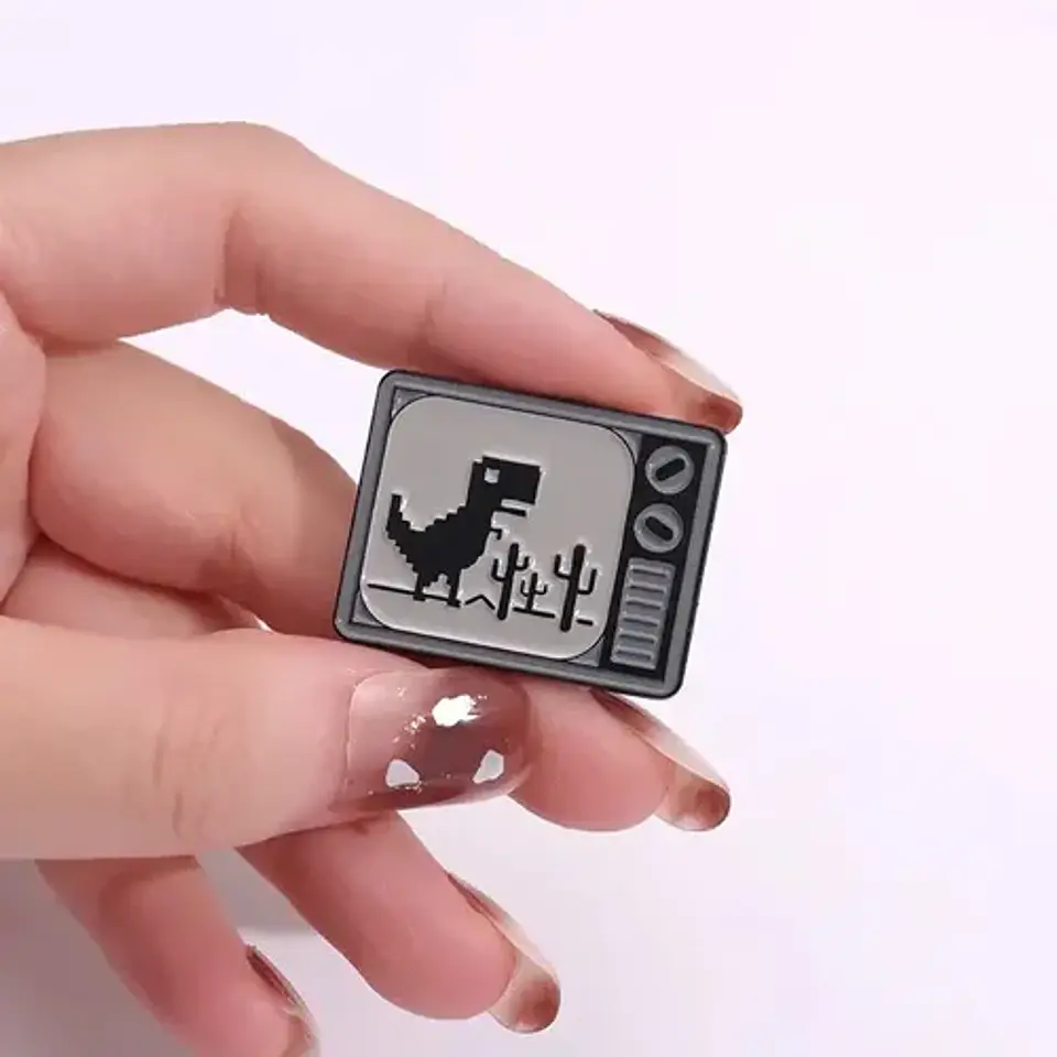 Pins De Dinosaur Game / T-rex Game / Pines Metálicos 2