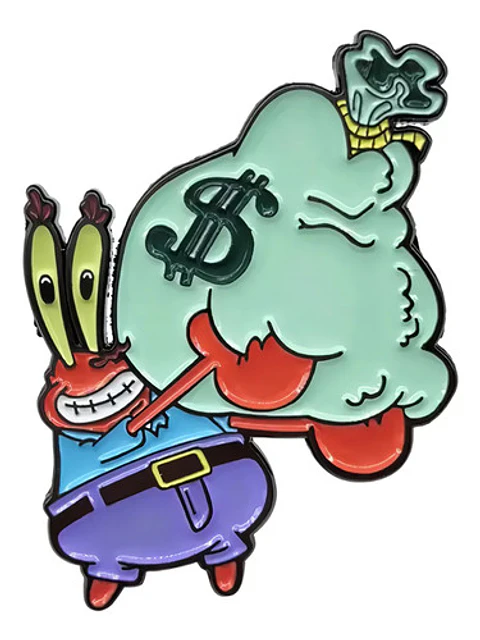 Pins De Don Cangrejo / Bob Esponja / Broches Metálicos